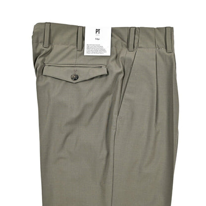 SALE｜PT TORINO Edge "VENTI" ストレッチウール ツータックワイドスラックス｜423402 - 46｜GUARDAROBA MILANO OFFICIAL STORE