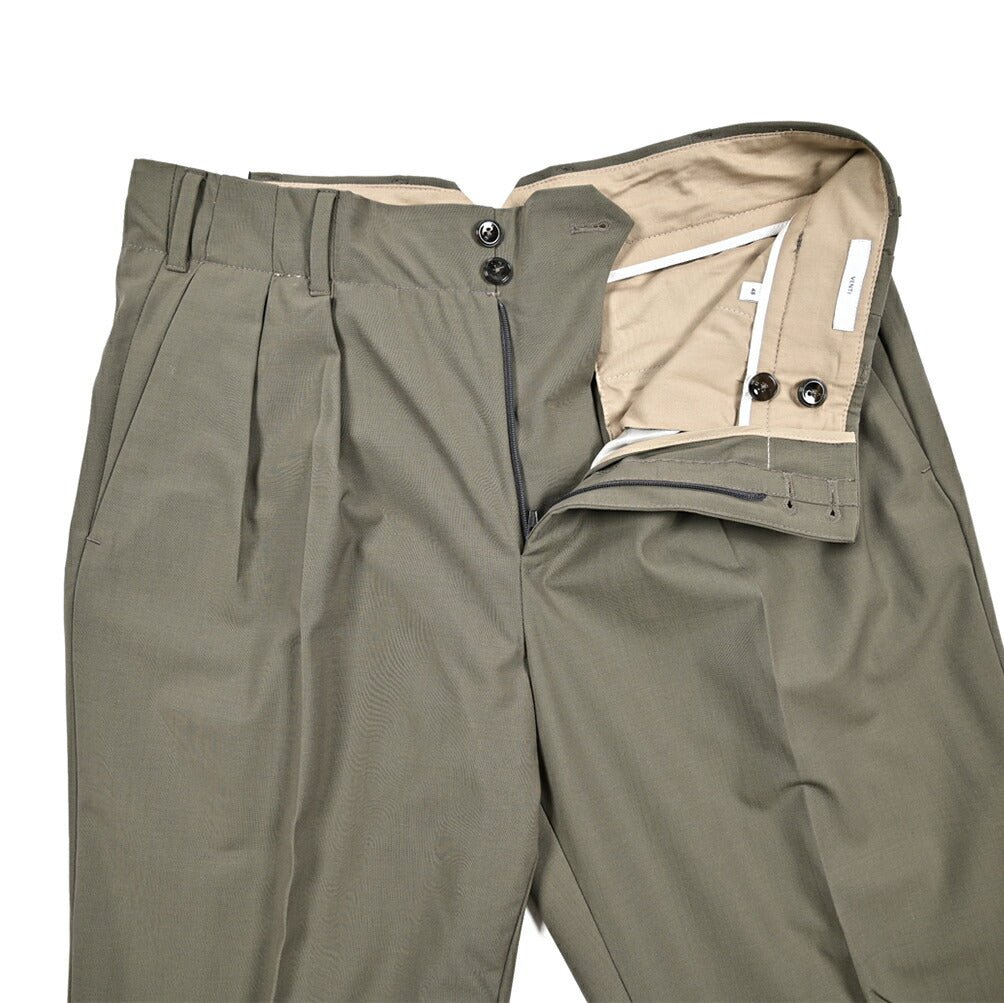 SALE｜PT TORINO Edge "VENTI" ストレッチウール ツータックワイドスラックス｜423402 - 46｜GUARDAROBA MILANO OFFICIAL STORE