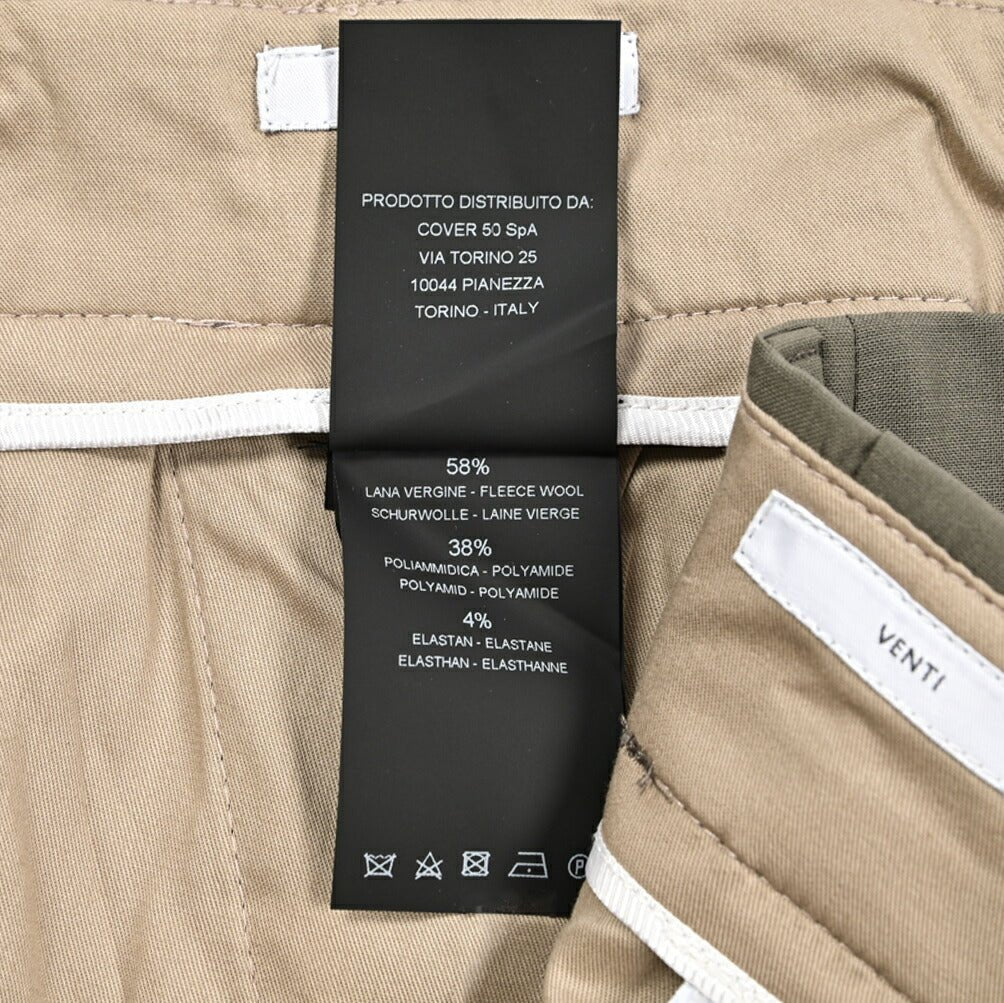 SALE｜PT TORINO Edge "VENTI" ストレッチウール ツータックワイドスラックス｜423402 - 46｜GUARDAROBA MILANO OFFICIAL STORE