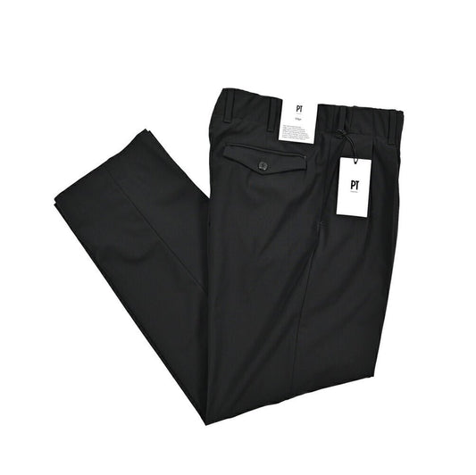 SALE｜PT TORINO Edge "VENTI" ストレッチウール ツータックワイドスラックス｜423481 - 46｜GUARDAROBA MILANO OFFICIAL STORE