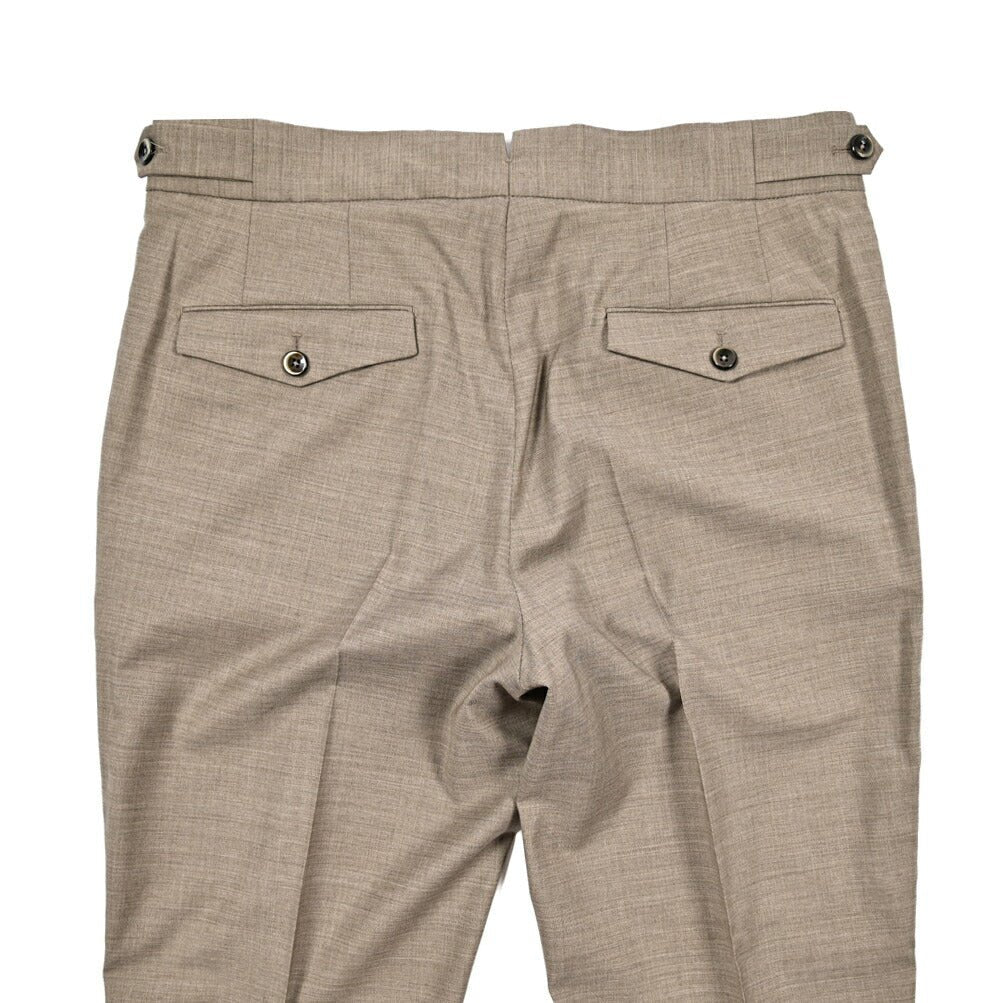 SALE｜PT TORINO "GENTLEMAN FIT" ストレッチウール ツータックベルトレススラックス｜423365｜GUARDAROBA MILANO OFFICIAL STORE