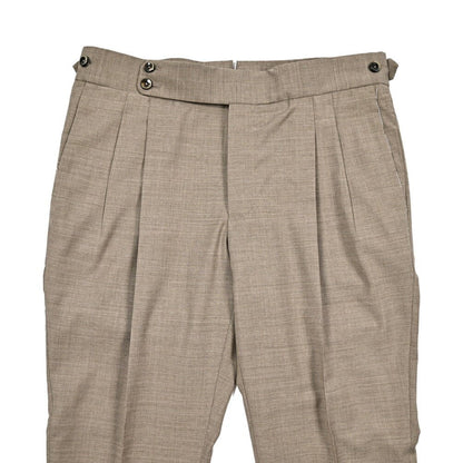 SALE｜PT TORINO "GENTLEMAN FIT" ストレッチウール ツータックベルトレススラックス｜423365｜GUARDAROBA MILANO OFFICIAL STORE