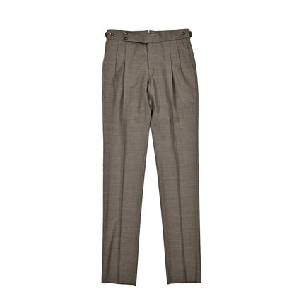 SALE｜PT TORINO "GENTLEMAN FIT" ストレッチウール ツータックベルトレス スラックス｜423385｜GUARDAROBA MILANO OFFICIAL STORE
