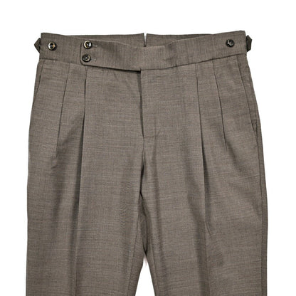 SALE｜PT TORINO "GENTLEMAN FIT" ストレッチウール ツータックベルトレス スラックス｜423385｜GUARDAROBA MILANO OFFICIAL STORE