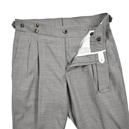 SALE｜PT TORINO "GENTLEMAN FIT" ストレッチウール ツータックベルトレススラックス｜423753｜GUARDAROBA MILANO OFFICIAL STORE