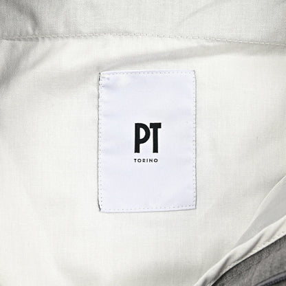 SALE｜PT TORINO "GENTLEMAN FIT" ストレッチウール ツータックベルトレススラックス｜423753｜GUARDAROBA MILANO OFFICIAL STORE