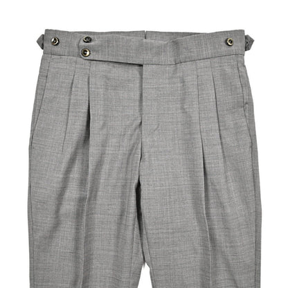 SALE｜PT TORINO "GENTLEMAN FIT" ストレッチウール ツータックベルトレススラックス｜423753｜GUARDAROBA MILANO OFFICIAL STORE