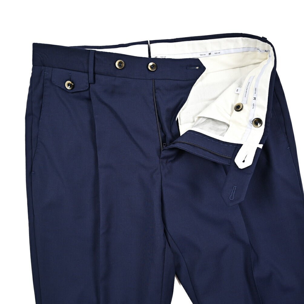 SALE｜PT TORINO "GENTLEMAN FIT" ストレッチウール ワンタックスラックス｜423824｜GUARDAROBA MILANO OFFICIAL STORE