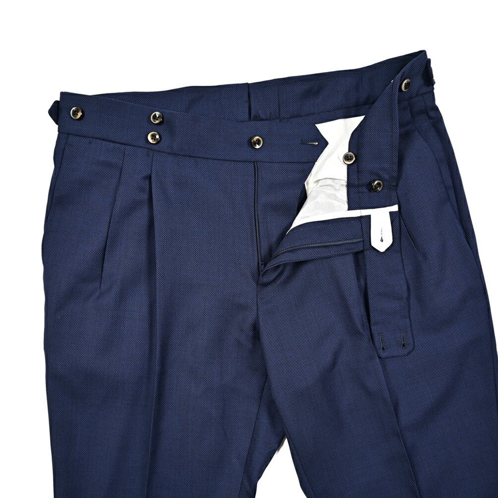 SALE｜PT TORINO "GENTLEMAN FIT" SUPER 100's ヴァージンウール 100% ツータックベルトレススラックス｜423128 - 54｜GUARDAROBA MILANO OFFICIAL STORE