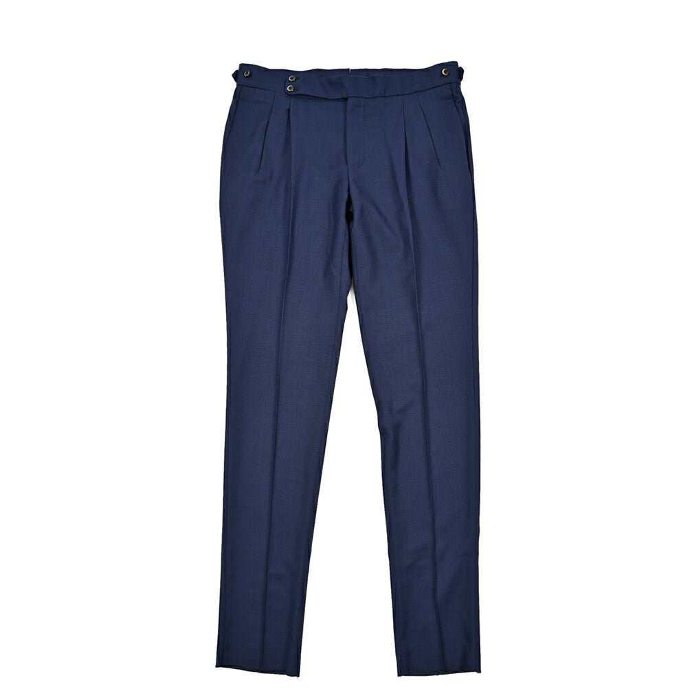 SALE｜PT TORINO "GENTLEMAN FIT" SUPER 100's ヴァージンウール 100% ツータックベルトレススラックス｜423128 - 54｜GUARDAROBA MILANO OFFICIAL STORE