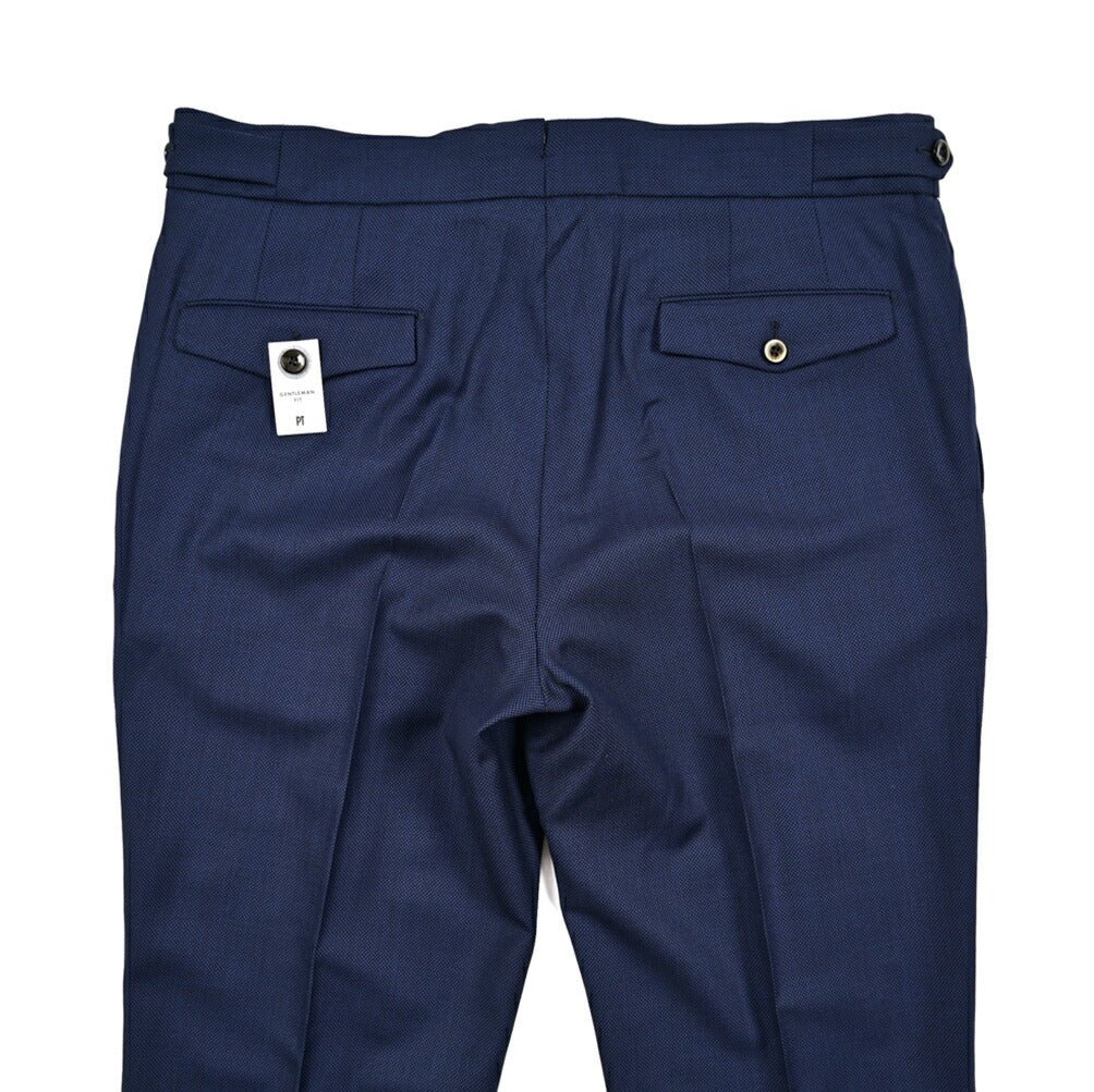 SALE｜PT TORINO "GENTLEMAN FIT" SUPER 100's ヴァージンウール 100% ツータックベルトレススラックス｜423128 - 54｜GUARDAROBA MILANO OFFICIAL STORE