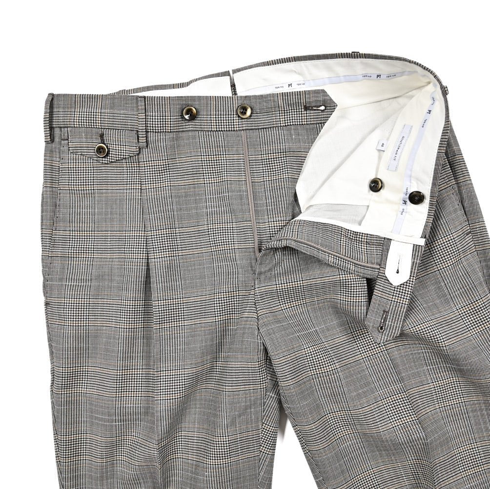 SALE｜PT TORINO "GENTLEMAN FIT" SUPER110's ヴァージンウール100% ワンタックスラックス｜423040 - 48｜GUARDAROBA MILANO OFFICIAL STORE