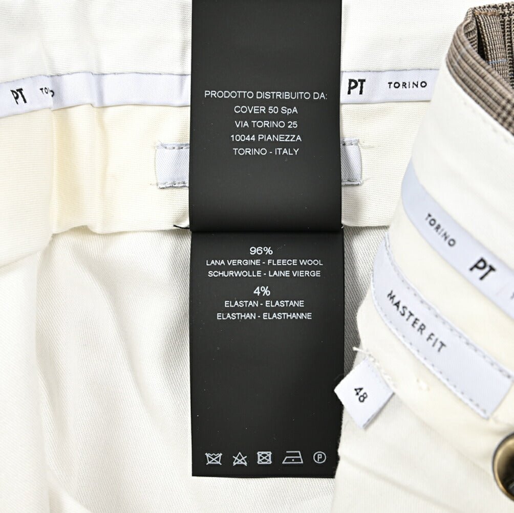 SALE｜PT TORINO "MASTER FIT" ストレッチウール ノータックスラックス｜423123 - 48｜GUARDAROBA MILANO OFFICIAL STORE