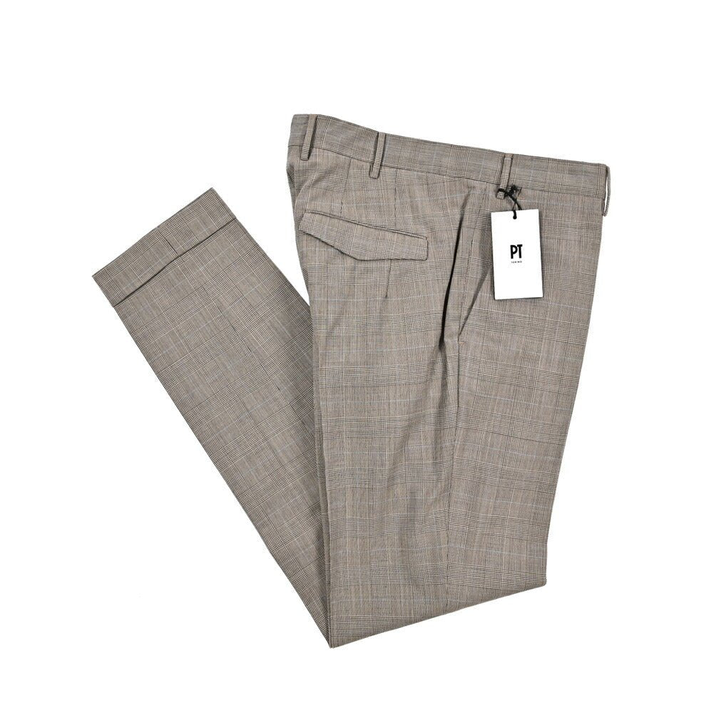 SALE｜PT TORINO "MASTER FIT" ストレッチウール ノータックスラックス｜423123 - 48｜GUARDAROBA MILANO OFFICIAL STORE