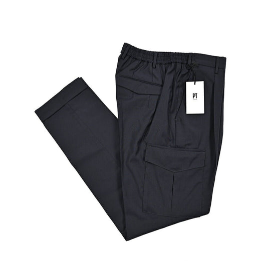 SALE｜PT TORINO "MASTER FIT" ストレッチウール イージーカーゴパンツ｜423368 - 46｜GUARDAROBA MILANO OFFICIAL STORE