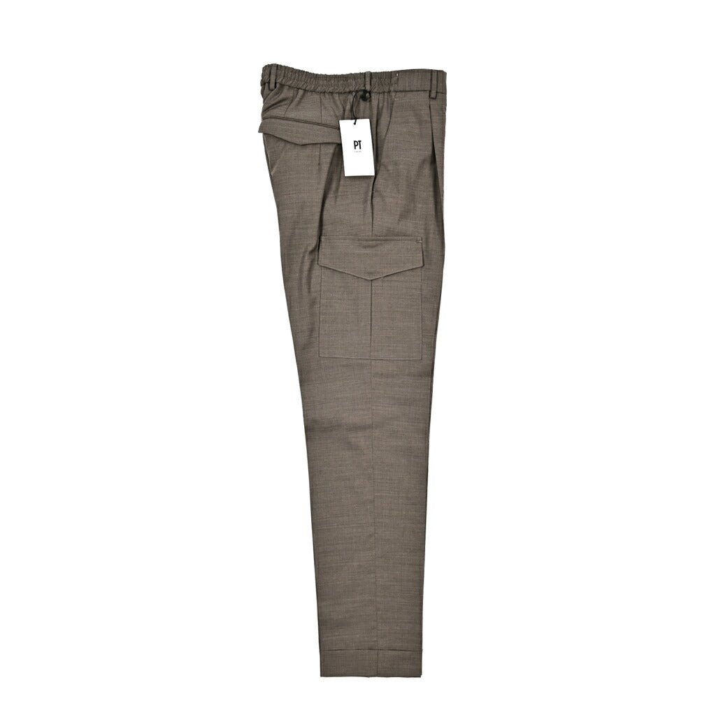 SALE｜PT TORINO "MASTER FIT" ストレッチウール イージーカーゴパンツ｜423393 - 46｜GUARDAROBA MILANO OFFICIAL STORE
