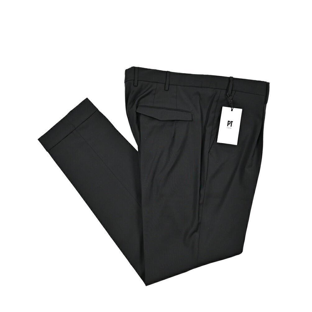 SALE｜PT TORINO "MASTER FIT" ストレッチウール ワンタックスラックス｜423397 - 54｜GUARDAROBA MILANO OFFICIAL STORE