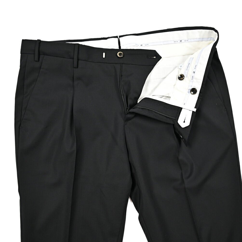 SALE｜PT TORINO "MASTER FIT" ストレッチウール ワンタックスラックス｜423397 - 54｜GUARDAROBA MILANO OFFICIAL STORE