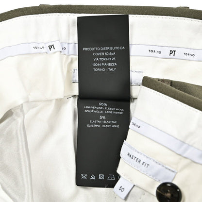 SALE｜PT TORINO "MASTER FIT" ストレッチウール ワンタックスラックス｜423577 - 50｜GUARDAROBA MILANO OFFICIAL STORE