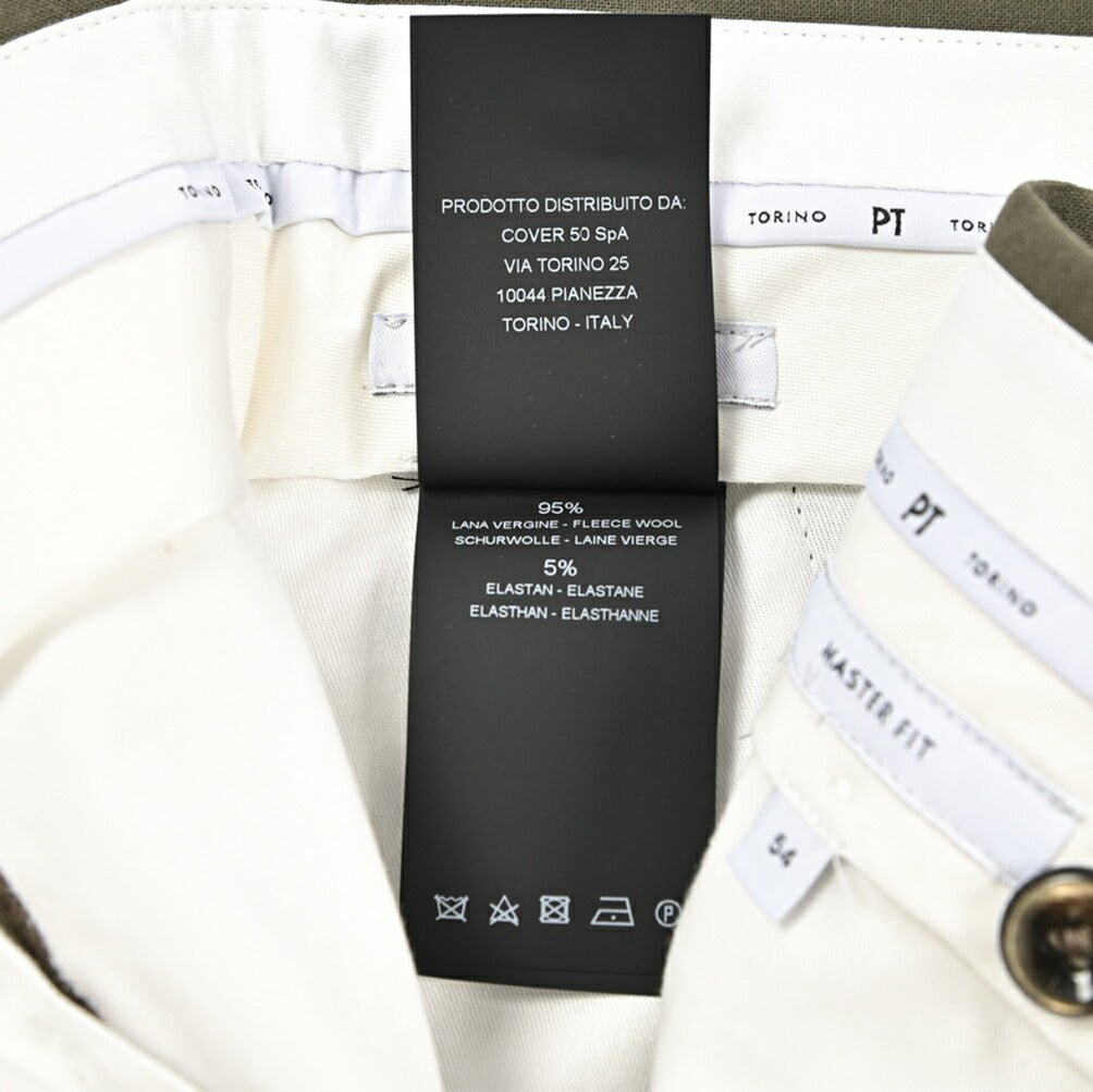 SALE｜PT TORINO "MASTER FIT" ストレッチウール ノータックスラックス｜423596 - 54｜GUARDAROBA MILANO OFFICIAL STORE