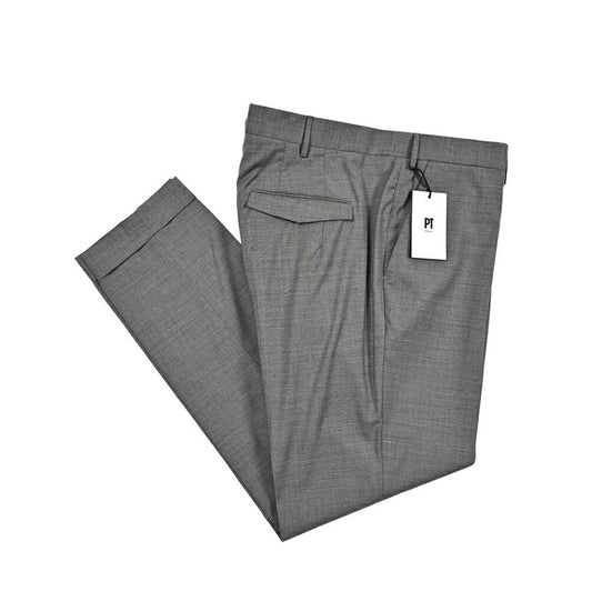 SALE｜PT TORINO "MASTER FIT" ストレッチウール ワンタックテーパードスラックス｜423771｜GUARDAROBA MILANO OFFICIAL STORE