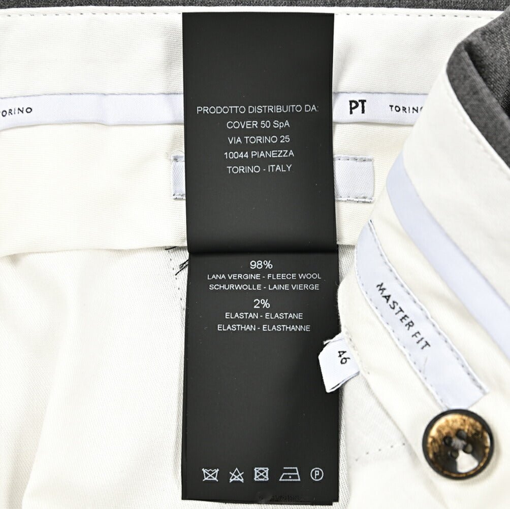 SALE｜PT TORINO "MASTER FIT" ストレッチウール ワンタックテーパードスラックス｜423773｜GUARDAROBA MILANO OFFICIAL STORE