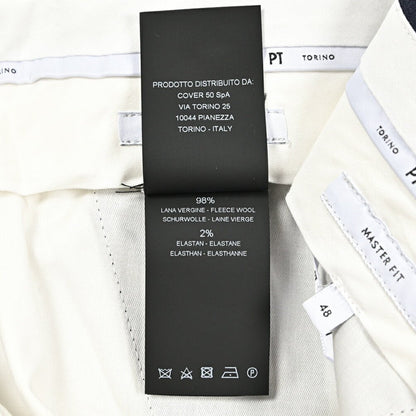 SALE｜PT TORINO "MASTER FIT" ストレッチウール ベルトレステーパードスラックス｜423826 - 48｜GUARDAROBA MILANO OFFICIAL STORE