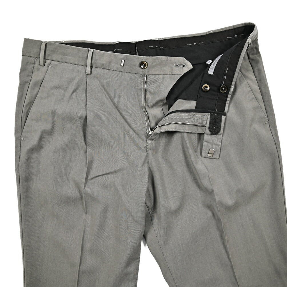 SALE｜PT TORINO "MASTER FIT" SUPER 110's ヴァージンウール100% ワンタックテーパードスラックス (製品染め)｜423781 - 48｜GUARDAROBA MILANO OFFICIAL STORE