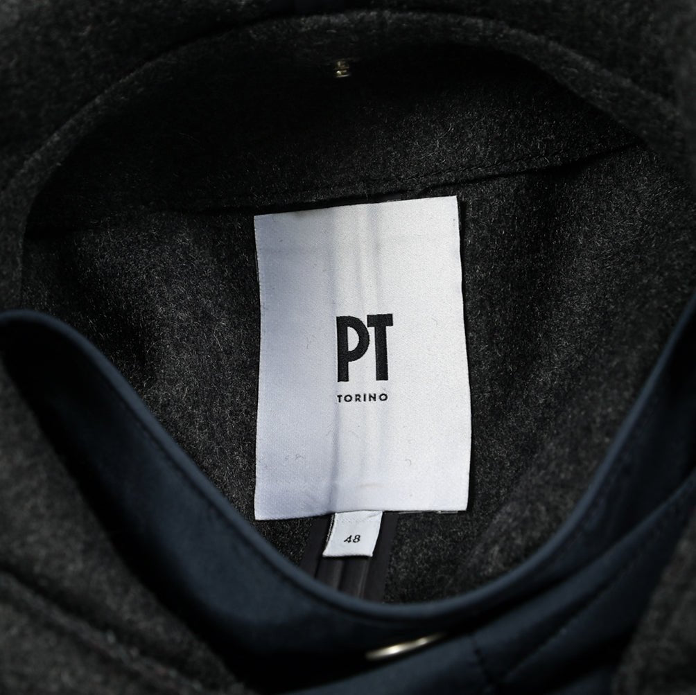 SALE｜PT TORINO ヴァージンウール 着脱可能ライナー付きフーデッドコート / PT01｜411364 - A - 48｜GUARDAROBA MILANO OFFICIAL STORE
