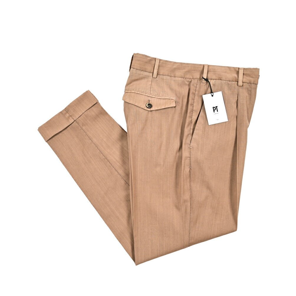 SALE｜PT TORINO "REBEL FIT" SUPER 110's ヴァージンウール100% リラックステーパードスラックス (製品染め)｜423227 - 48｜GUARDAROBA MILANO OFFICIAL STORE