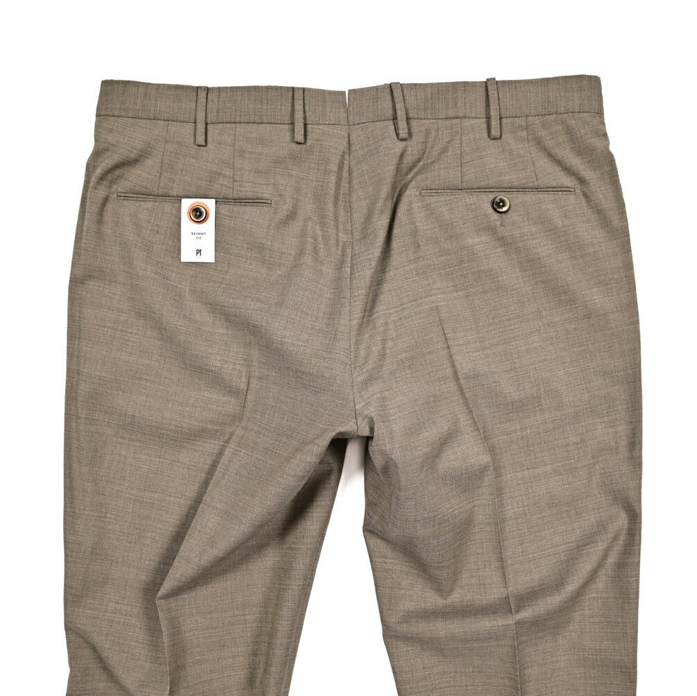 SALE｜PT TORINO "SKINNY FIT" ストレッチウール ノータックスキニースラックス｜423137 - 50｜GUARDAROBA MILANO OFFICIAL STORE
