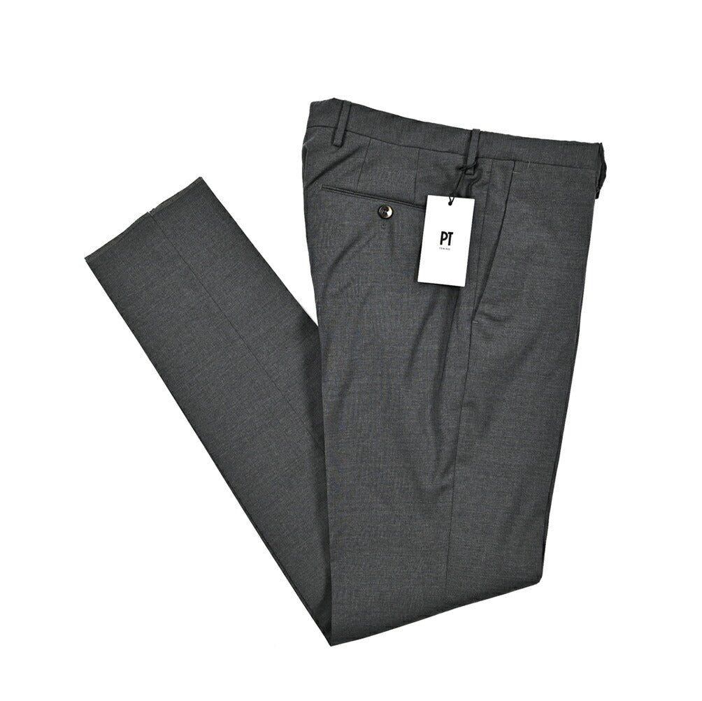SALE｜PT TORINO "SKINNY FIT" ストレッチウール ノータックスラックス｜423509 - 46｜GUARDAROBA MILANO OFFICIAL STORE