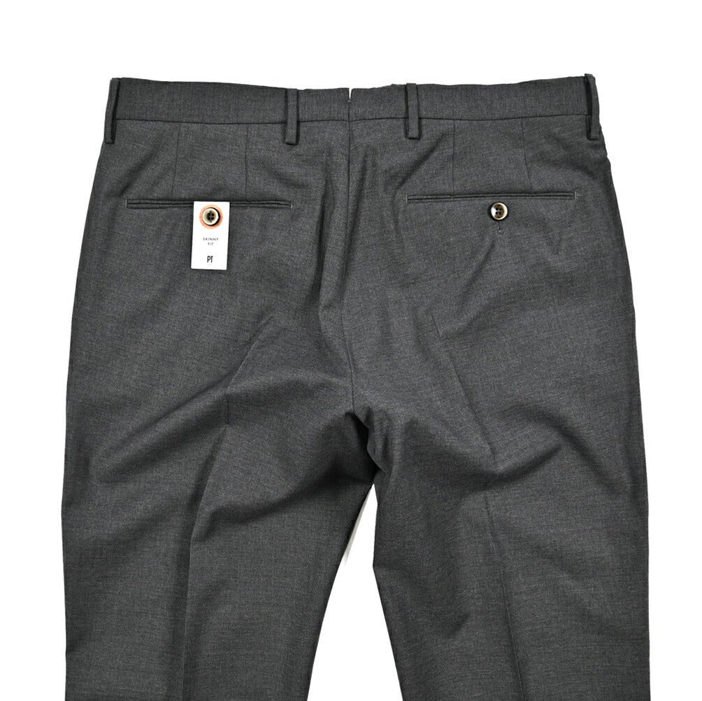 SALE｜PT TORINO "SKINNY FIT" ストレッチウール ノータックスラックス｜423509 - 46｜GUARDAROBA MILANO OFFICIAL STORE