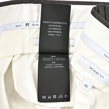 SALE｜PT TORINO "SKINNY FIT" ストレッチウール ノータックスキニースラックス｜423738 - 50｜GUARDAROBA MILANO OFFICIAL STORE