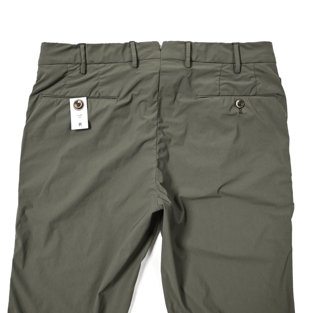 SALE｜PT TORINO SLIM FIT 高機能ストレッチナイロン ノータックパンツ｜408013 - D - 52｜GUARDAROBA MILANO OFFICIAL STORE