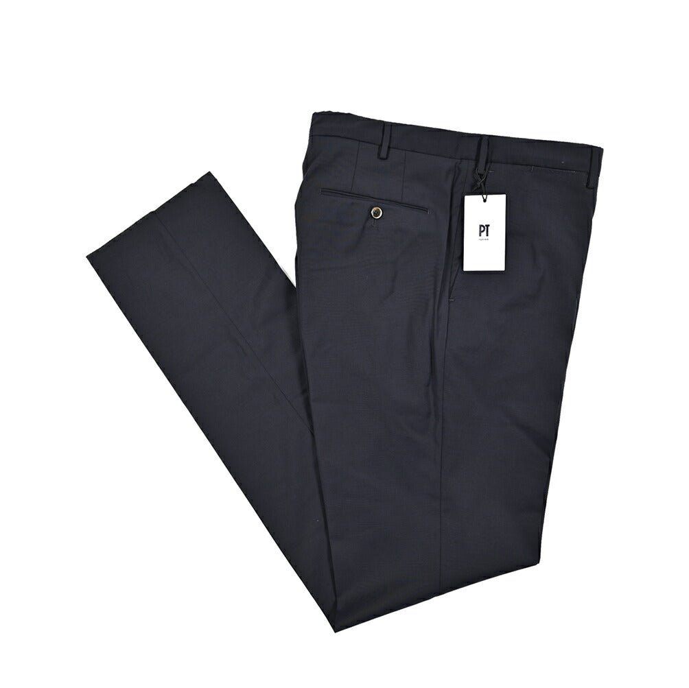SALE｜PT TORINO "SLIM FIT" ストレッチウールノータックスラックス｜423330 - 54｜GUARDAROBA MILANO OFFICIAL STORE