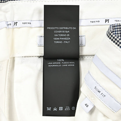 SALE｜PT TORINO "SLIM FIT" SUPER 100's ヴァージンウール 100% ノータックスラックス｜423093 - 48｜GUARDAROBA MILANO OFFICIAL STORE