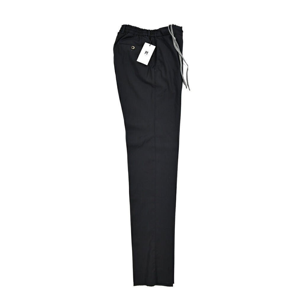 SALE｜PT TORINO "SLIM FIT" SUPER 110'S ヴァージンウール100% ドローコード付きイージースラックス (製品染め)｜423969｜GUARDAROBA MILANO OFFICIAL STORE
