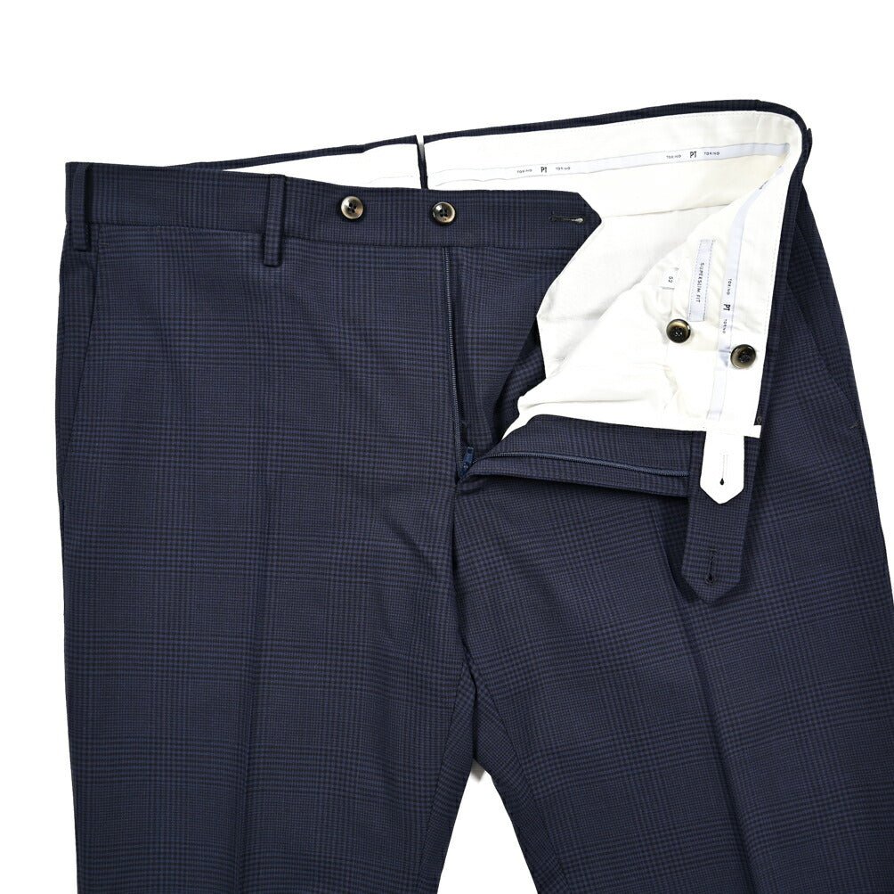 SALE｜PT TORINO "SUPERSLIM FIT" ストレッチウール ノータックスラックス｜423339 - 52｜GUARDAROBA MILANO OFFICIAL STORE