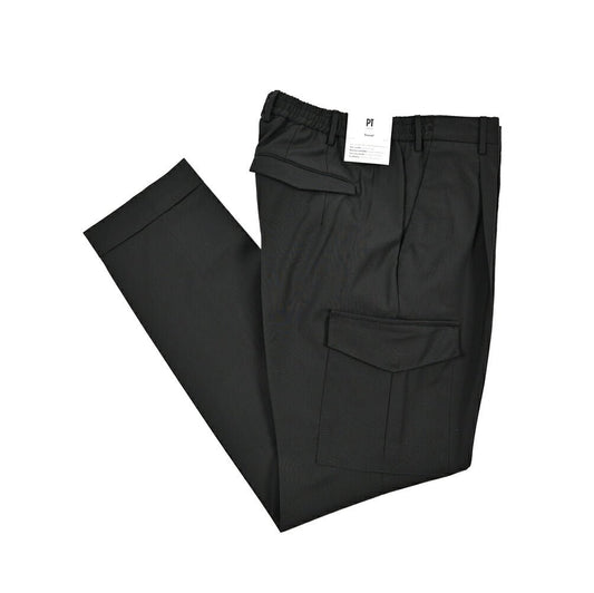 SALE｜PT TORINO Travel "MASTER FIT" 高機能ストレッチウール イージーカーゴパンツ (TECHNO WASHABLE WOOL)｜423386 - 48｜GUARDAROBA MILANO OFFICIAL STORE