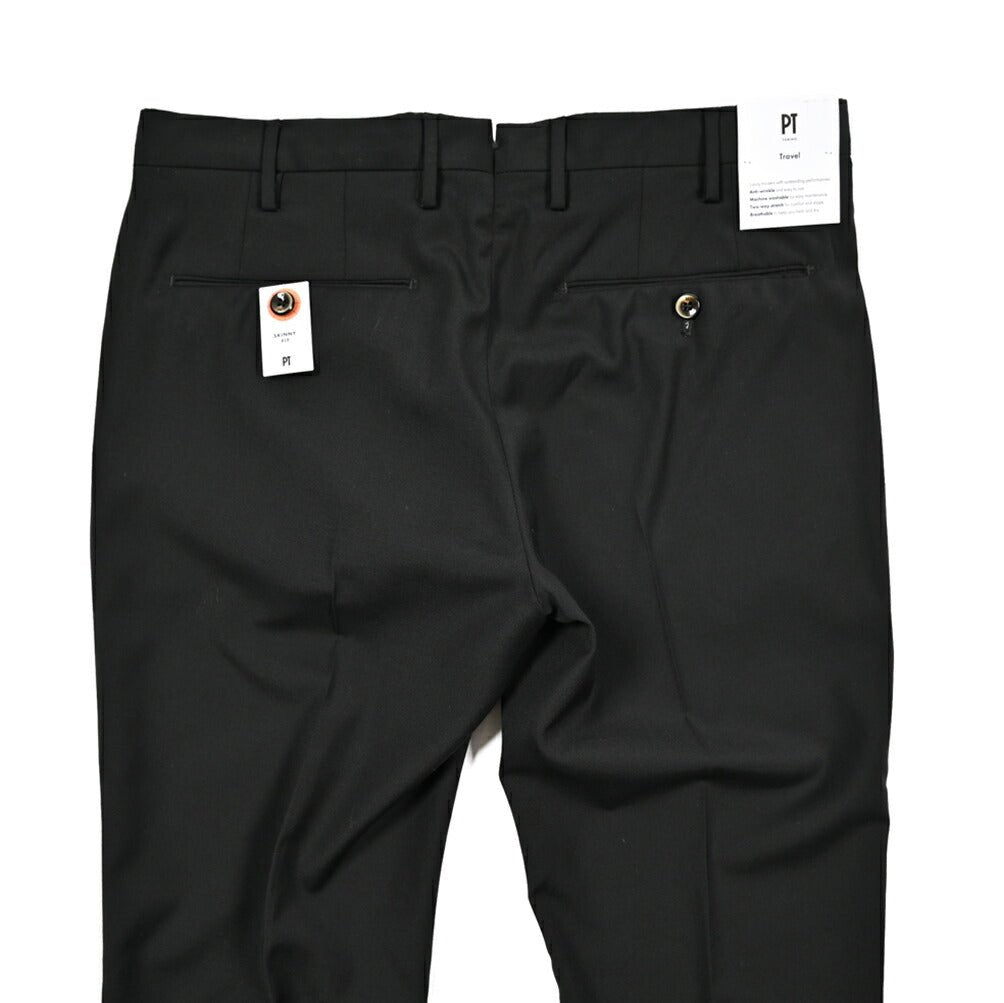 SALE｜PT TORINO Travel "SKINNY FIT" 高機能ストレッチウール ノータックスキニーパンツ 8TECHNO WASHABLE WOOL)｜424006 - 46｜GUARDAROBA MILANO OFFICIAL STORE