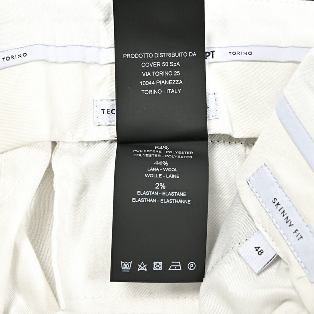 SALE｜PT TORINO Travel "SKINNY FIT" 高機能ストレッチウール ノータックスキニーパンツ 8TECHNO WASHABLE WOOL)｜424006 - 46｜GUARDAROBA MILANO OFFICIAL STORE