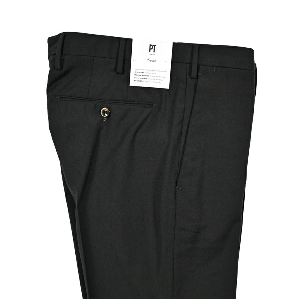 SALE｜PT TORINO Travel "SKINNY FIT" 高機能ストレッチウール ノータックスキニーパンツ 8TECHNO WASHABLE WOOL)｜424006 - 46｜GUARDAROBA MILANO OFFICIAL STORE