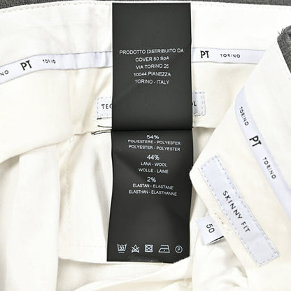 SALE｜PT TORINO Travel "SKINNY FIT" 高機能ストレッチウール ノータックスキニースラックス (TECHNO WASHABLE WOOL)｜423719 - 50｜GUARDAROBA MILANO OFFICIAL STORE