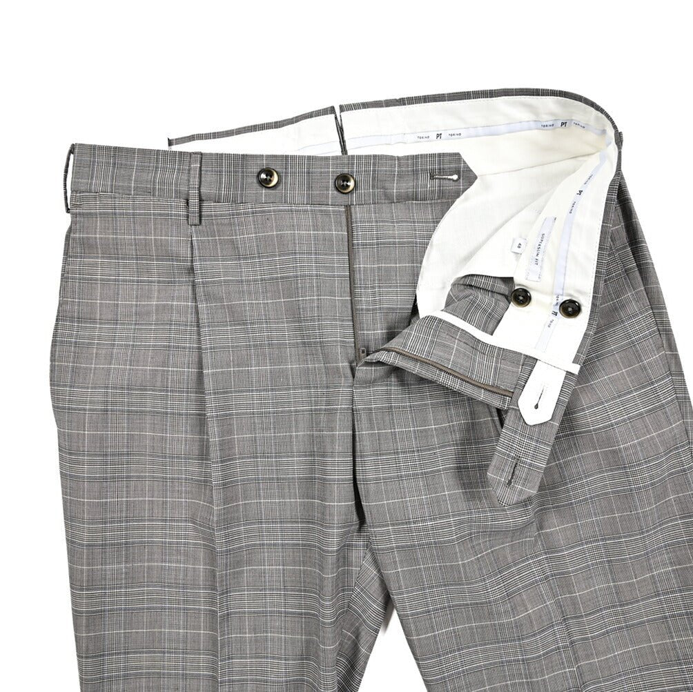 SALE｜PT TORINO Travel "SUPERSLIM FIT" ストレッチウール ワンタックスラックス｜423034 - 48｜GUARDAROBA MILANO OFFICIAL STORE