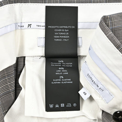 SALE｜PT TORINO Travel "SUPERSLIM FIT" ストレッチウール ワンタックスラックス｜423034 - 48｜GUARDAROBA MILANO OFFICIAL STORE