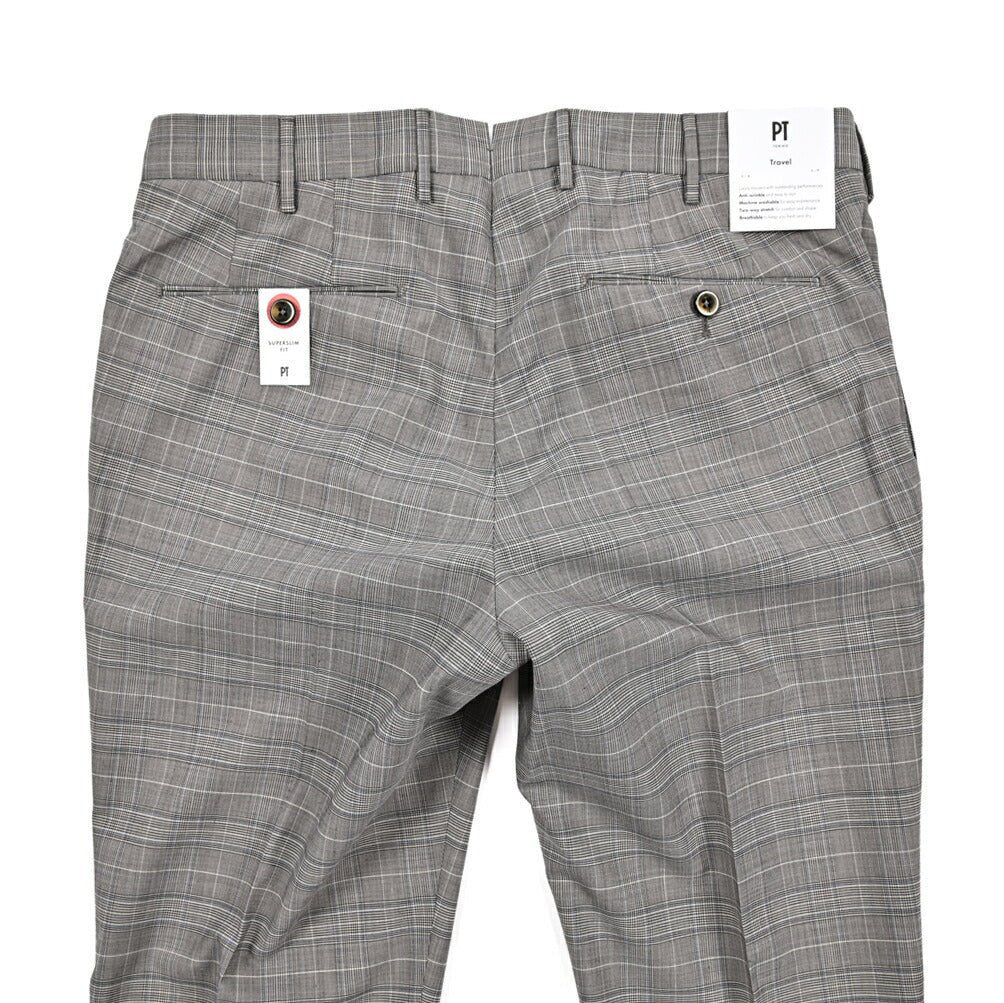 SALE｜PT TORINO Travel "SUPERSLIM FIT" ストレッチウール ワンタックスラックス｜423034 - 48｜GUARDAROBA MILANO OFFICIAL STORE