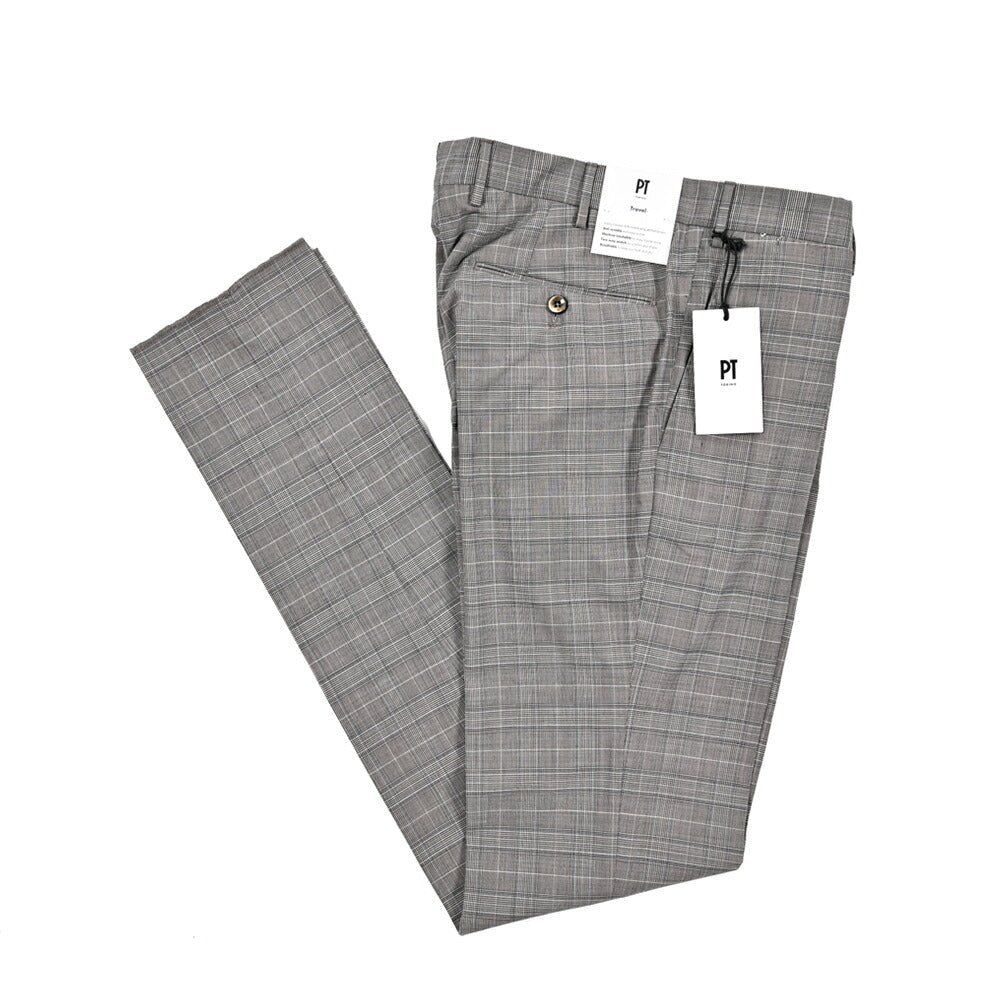 SALE｜PT TORINO Travel "SUPERSLIM FIT" ストレッチウール ノータックスラックス｜423046 - 48｜GUARDAROBA MILANO OFFICIAL STORE