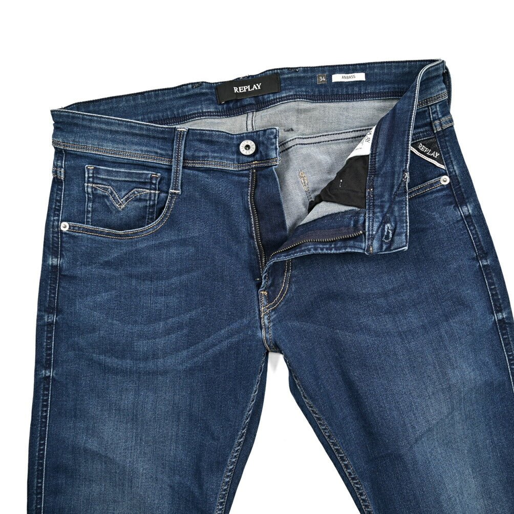 SALE｜REPLAY ANBASS ストレッチデニム スリムフィットジーンズ / M914｜429226-W34-L32｜GUARDAROBA MILANO OFFICIAL STORE