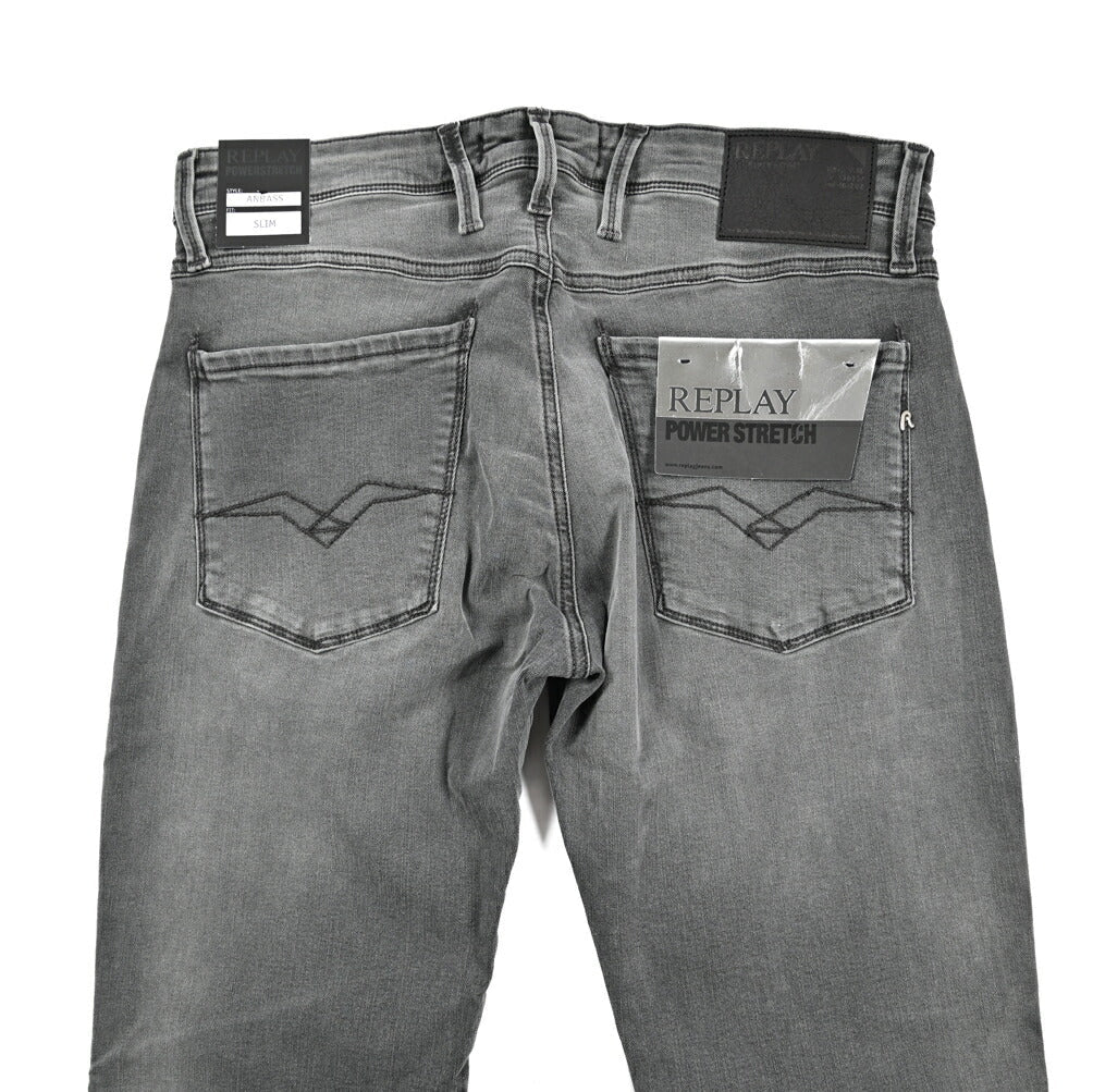 SALE｜REPLAY ANBASS ストレッチデニム スリムフィットジーンズ / M914｜429236-W31-L32｜GUARDAROBA MILANO OFFICIAL STORE